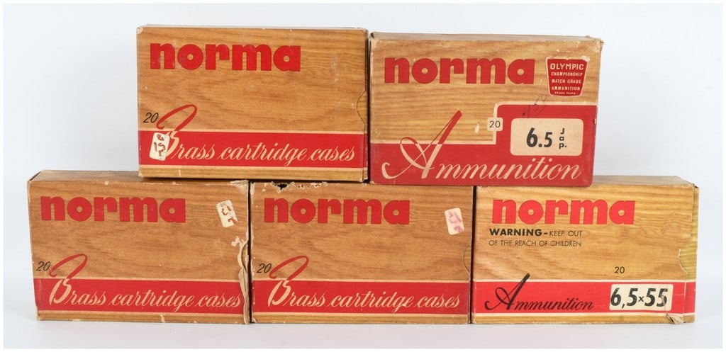 A Lot of 89 Norma 6.5x55mm and 6.5mm Japanese Ammunition and Brass Cases (1 of 3)