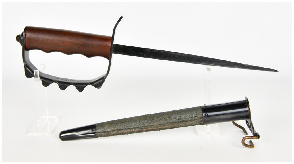 Reproduction U.S. Model 1917 Trench Knife with Scabbard (1 of 15)