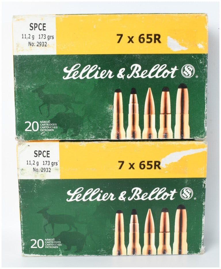 A Lot of 40 Rounds of Sellier & Bellot SPCE Rifle Ammunition 7 x 65R (1 of 3)