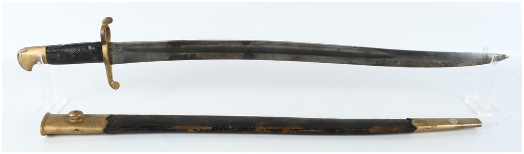 British Pattern 1858 Naval Sword Bayonet and Scabbard (1 of 11)