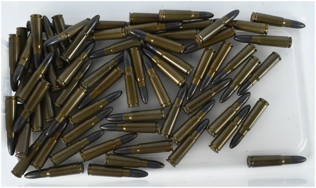 A Lot of 67 Rounds of Tula 7.62x39mm Ammunition (1 of 3)