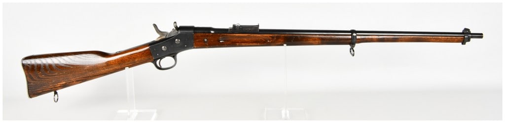 Carl Gustafs Swedish Model 1867/93 Rolling Block Rifle 8x58mmR Danish with 33 Inch Barrel Antique: This Swedish military service rifle is a Remington-pattern rolling-block design, originally manufactured at the Carl Gustafs Stads Gevärsfaktori and later updated to the Model 1867/93 pattern. Chambe
