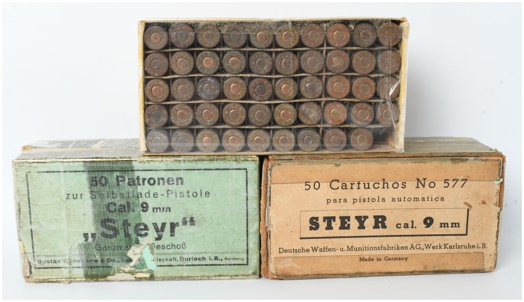 A Lot of 145 Rounds of DWM and Geco 9mm Steyr Ammunition (1 of 6)