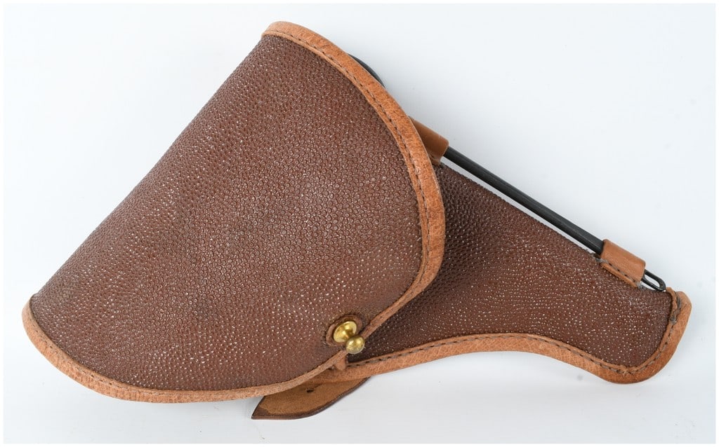 Soviet Russian M1895 Nagant Revolver Leather Holster with Cleaning Rod, Dated 1960 (1 of 5)