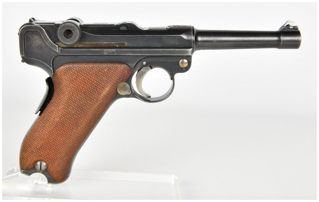 DWM Model 1906 American Eagle Toggle Lock Semi-Automatic Pistol 7.65mm Luger with 4.75 Inch Barrel - 8