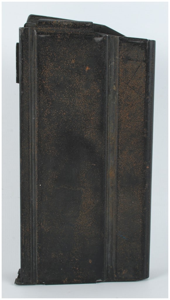 M14 or M1A Pattern 20-Round Detachable Box Magazine .308 Winchester: One 20-round detachable box magazine designed for the M14 or M1A rifle platform chambered in .308 Winchester and 7.62x51mm NATO. The magazine features a straight-walled body constructed of stamped ste
