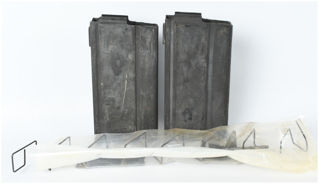 A Pair of M14 Pattern Steel Box Magazine Bodies with One Internal Component Set .308 Win (1 of 5)