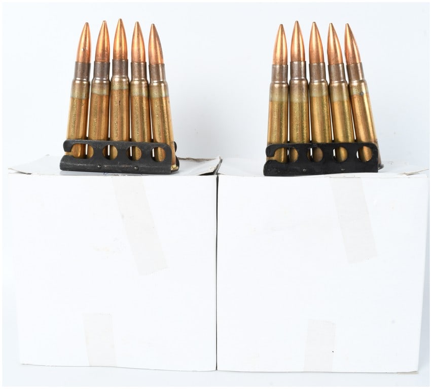 A Lot of 100 Rounds of Hirtenberger Ammunition .303 British on Stripper Clips 1976 (1 of 4)