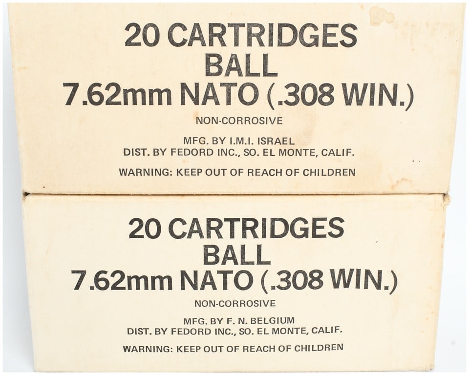 A Lot of 40 Rounds of 7.62mm NATO Ball Ammunition (1 of 5)