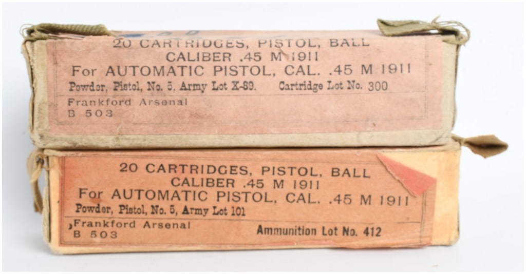 Frankford Arsenal M1911 Ball Cartridges .45 ACP 40 Rounds 1910 (1 of 4)