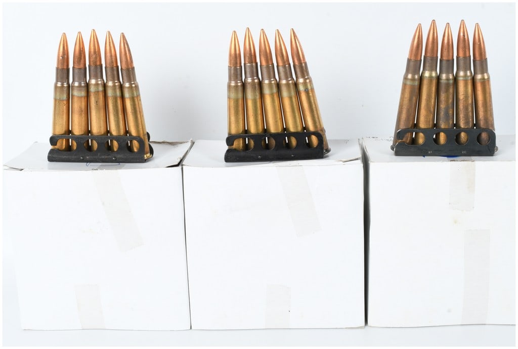 A Lot of 130 Rounds Hirtenberger .303 British Ammunition on Stripper Clips (1 of 4)