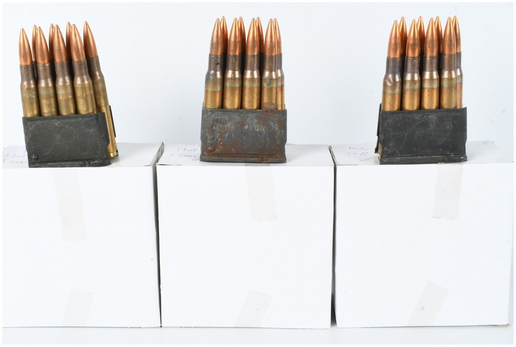 A Lot of 120 Rounds of HXP M2 Ball .30-06 Springfield Ammunition on En-Bloc Clips (1 of 3)