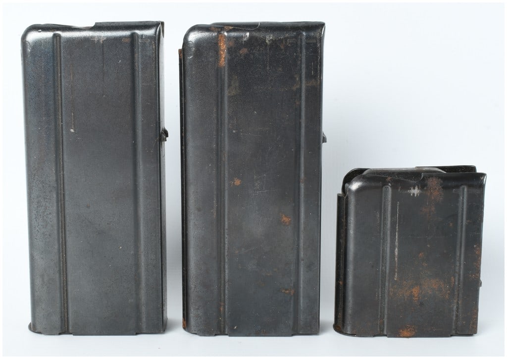 Three U.S. Military .30 Caliber M1 Carbine Magazines, Inland and Underwood (1 of 4)