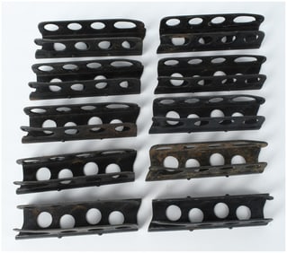 A Set of Ten M1 Garand Steel En-Bloc Ammunition Clips