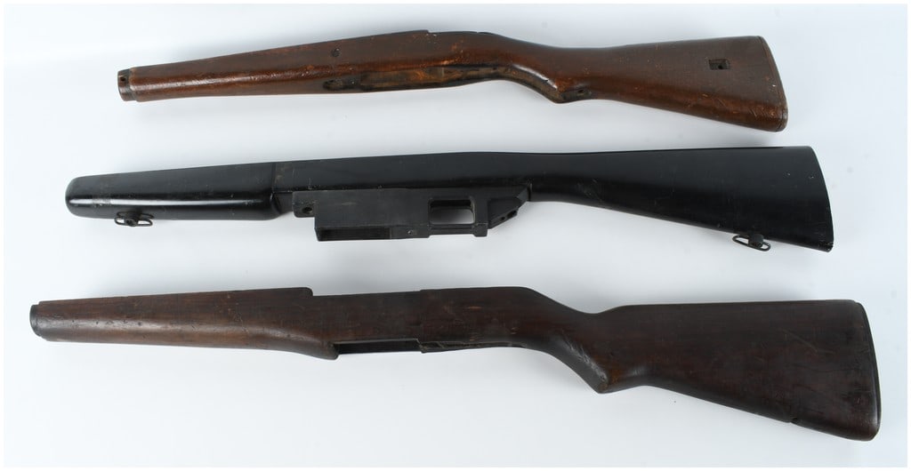 A Trio of Military and Precision Rifle Stocks Including Mauser Kar98k, Steyr SSG 69, and Springfield (1 of 7)