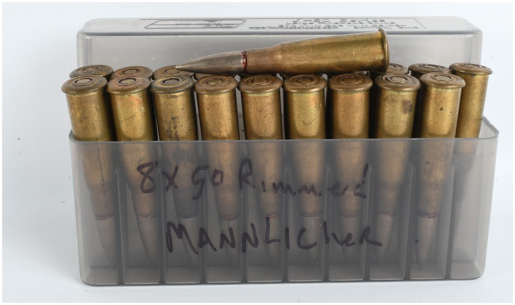 A Lot of 20 Rounds of 8x50mm Rimmed Mannlicher Ammunition (1 of 3)