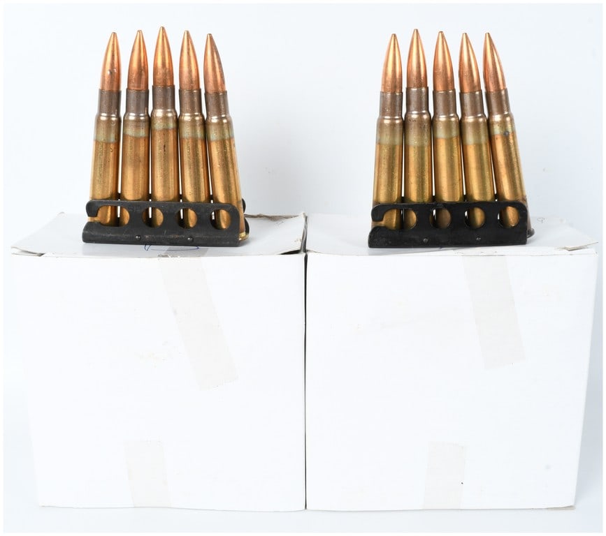 A Lot of 100 Rounds of Bulgarian Factory 10 .303 British Ammunition on Stripper Clips (1 of 4)