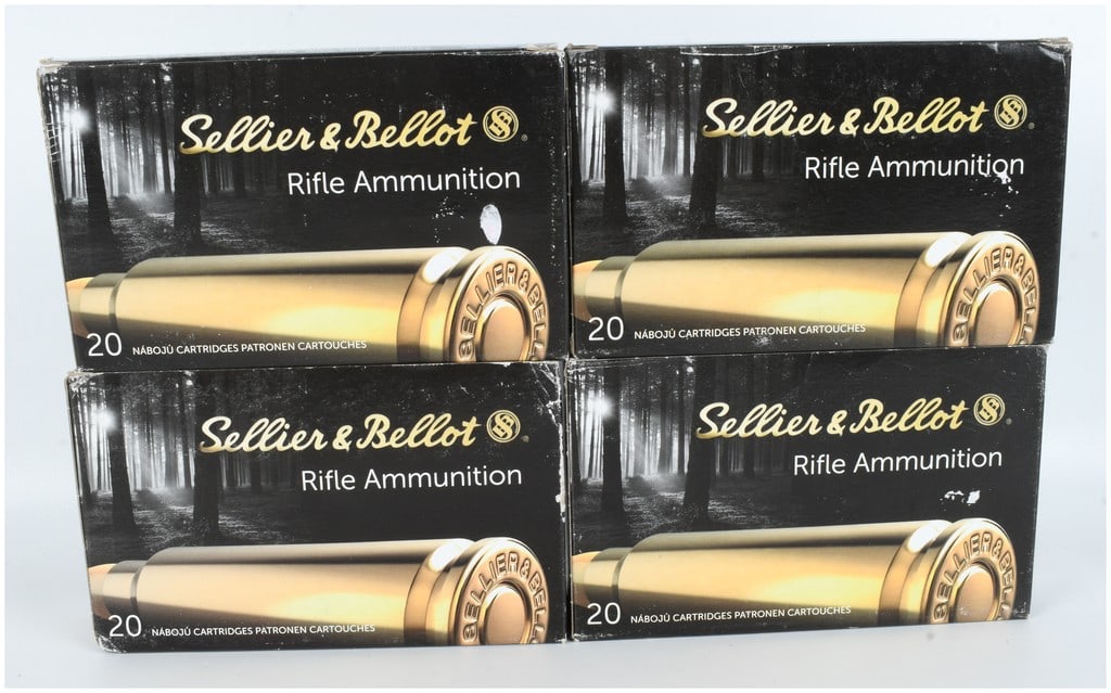 A Lot of 80 Rounds of Sellier & Bellot SPCE Rifle Ammunition in 7x57R and 7x57 Caliber (1 of 3)