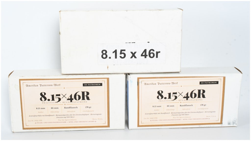 A Lot of 40 Formed 8.15x46R Empty Brass Casings and 20 Handloaded Cartridges (1 of 5)
