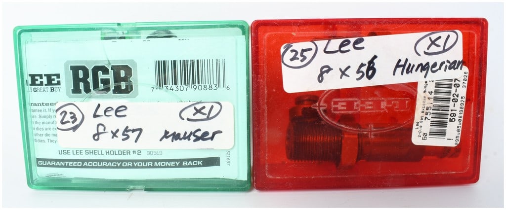 A Pair of Lee Precision Reloading Die Sets for 8x57 Mauser and 8x56 Hungarian (1 of 4)