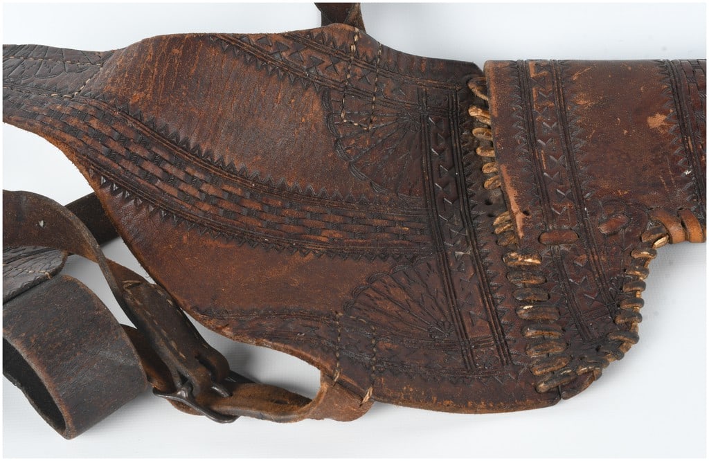 Tooled Leather Shoulder Holster - 3