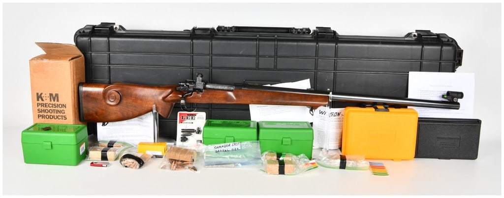 Elmer Keith Dubiel Arms Co. Custom Remington Model 1917 Bolt Action Target Rifle .280 Dubiel Magnum: This is a custom target rifle built on a surplus military Remington action and configured for single-shot operation. The 28-inch heavy blued barrel is chambered for the wildcat .280 Dubiel cartridge (