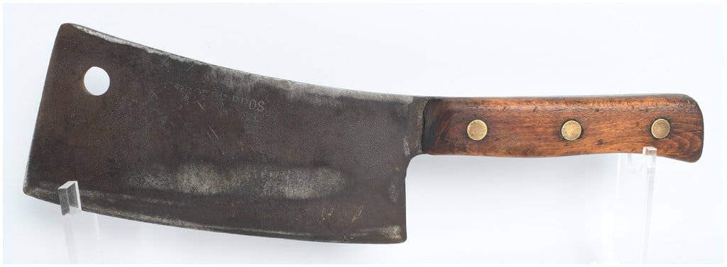 Antique Foster Bros. Carbon Steel Meat Cleaver (1 of 9)