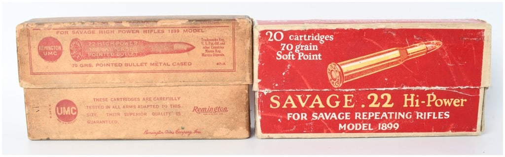 A Lot of 38 Rounds of .22 Savage High Power Centerfire Ammunition (1 of 5)