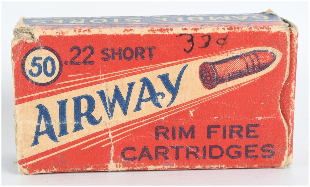 A Lot of 50 Gamble Stores Airway Rimfire Cartridges .22 Short (1 of 4)