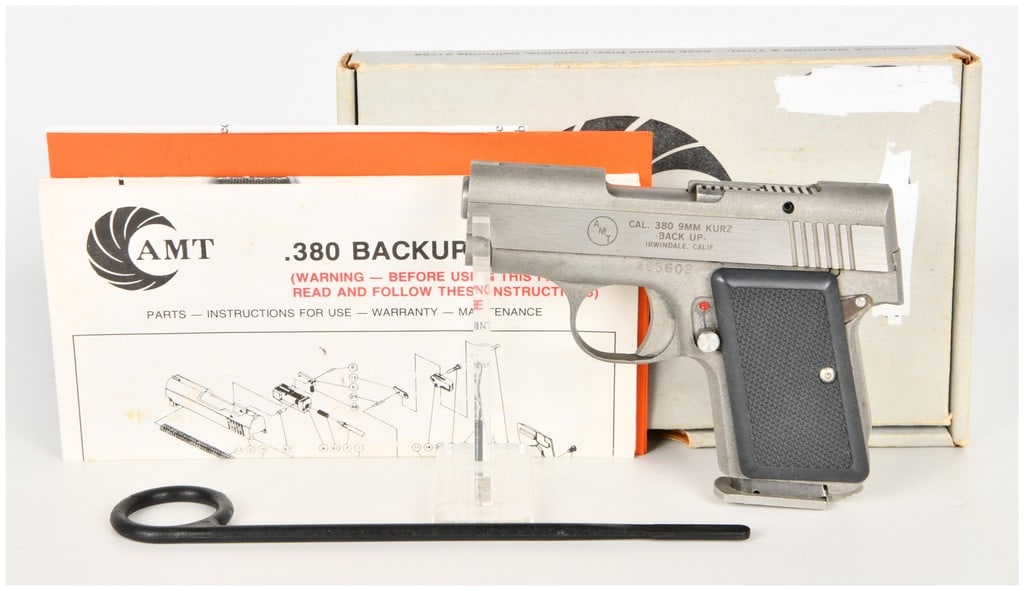 AMT Back Up Semi-Automatic Pocket Pistol .380 ACP with 2.5 Inch Barrel (1 of 17)