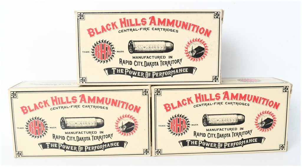 Black Hills Ammunition Cowboy Action Ammunition .32 H&R Magnum: This lot features 131 rounds of Black Hills Ammunition .32 H&R Magnum centerfire cartridges, loaded with 90-grain Flat Point Lead (FPL) bullets. These cartridges are seated in brass cases equipped wit