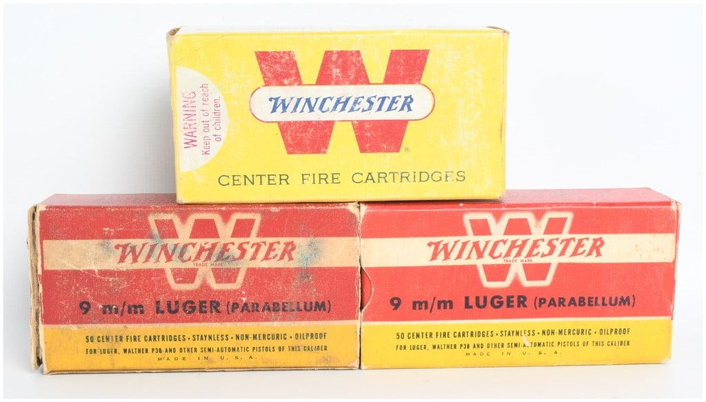 A Lot of 150 Rounds of Winchester 9mm Luger Ammunition (1 of 4)