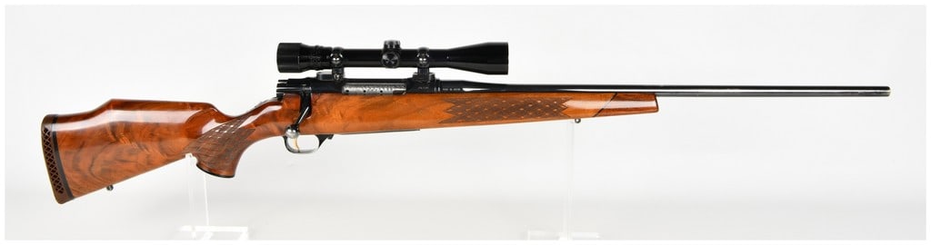 Nikko Model 7000 Golden Eagle Bolt Action Rifle .300 Winchester Magnum with 24 Inch Barrel: This is a single Nikko Model 7000 Golden Eagle bolt-action rifle chambered in .300 Winchester Magnum, designed as a premium sporting firearm. It features a 24-inch barrel and receiver with a high-lust