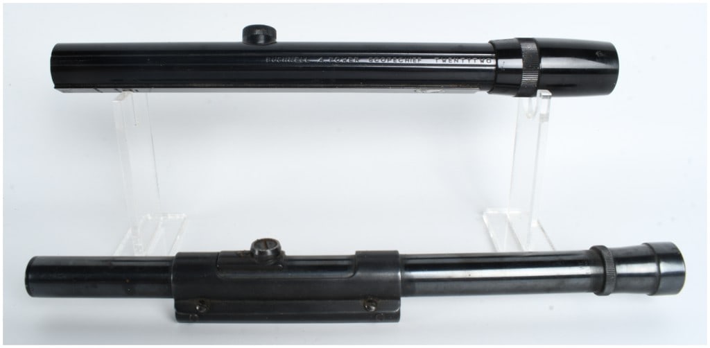 Two Vintage .22 Caliber Rimfire Rifle Scopes Including a Bushnell Scopechief TwentyTwo and a Weaver (1 of 12)