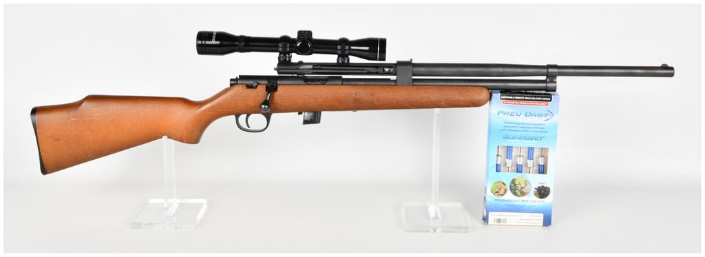 Marlin Model 25N and Pneu-Dart Model 193 Bolt Action Dart Rifle .22 LR and .50 Caliber (1 of 20)