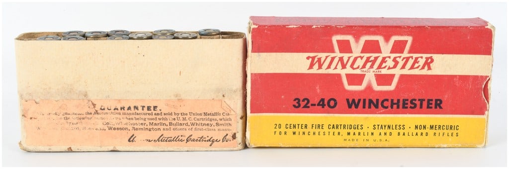 Winchester and Union Metallic Cartridge Co. .32-40 Center Fire Ammunition (1 of 3)