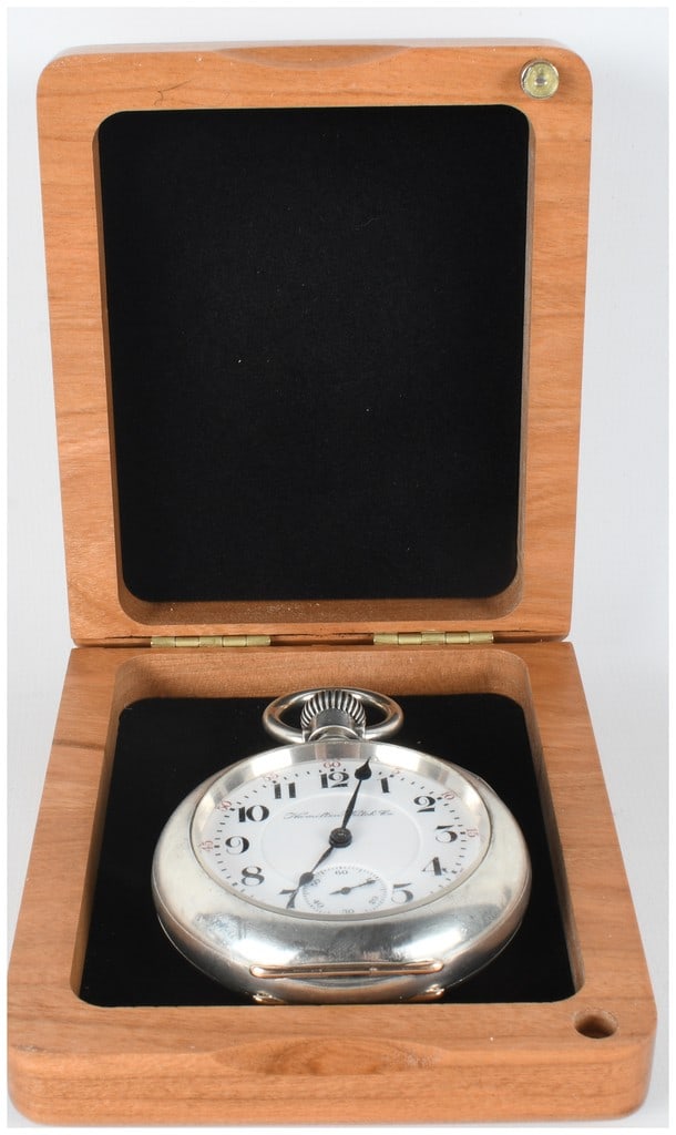 Hamilton Grade 946 23 Jewel 18 Size Coin Silver Railroad Pocket Watch with Presentation Box (1 of 8)