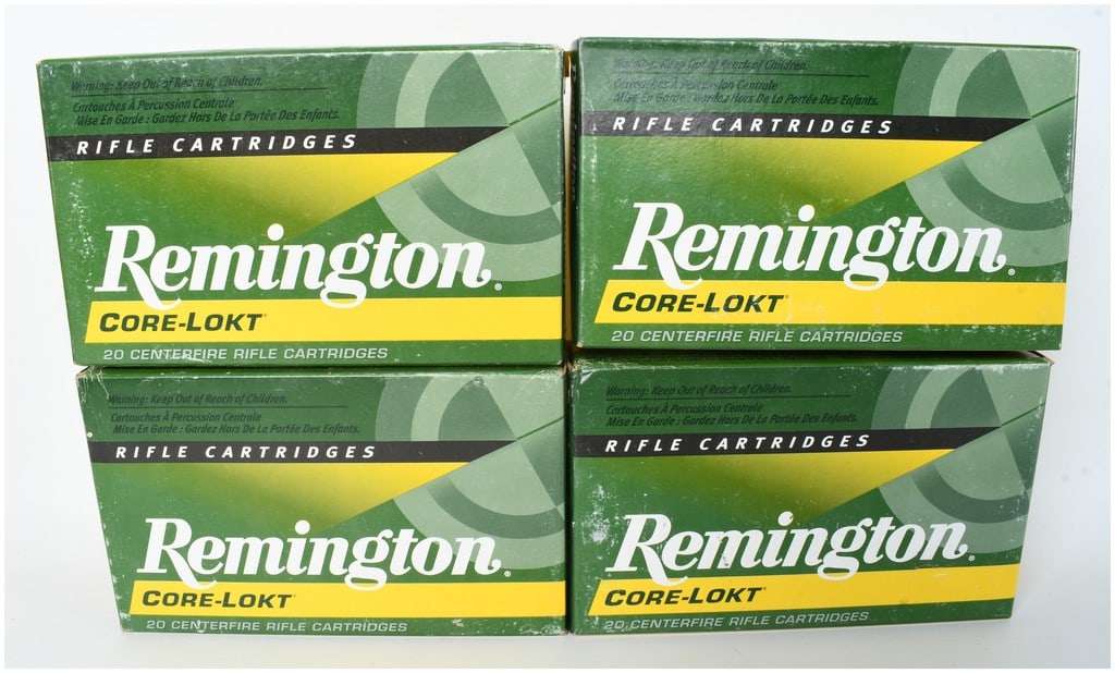 A Lot of 80 Rounds Remington Core-Lokt Centerfire Rifle Ammunition 7x64mm (1 of 3)