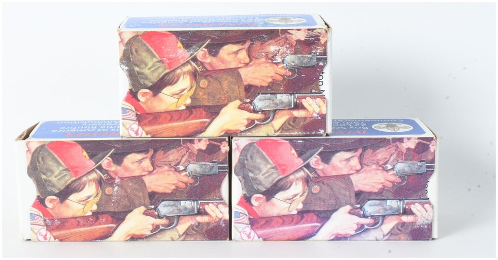 A Lot of 150 Rounds of Winchester Boy Scouts of America 75th Anniversary Commemorative .22 Long (1 of 4)