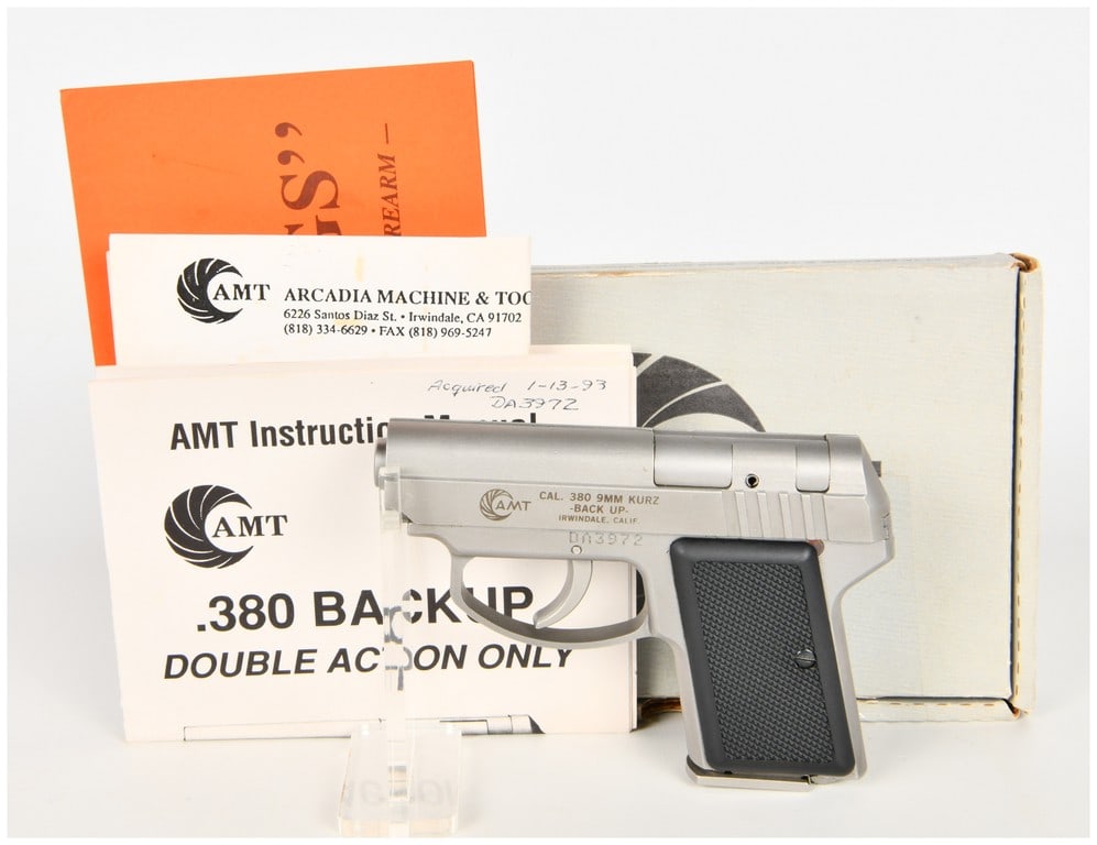 AMT Backup Double Action Only Semi-Automatic Pistol .380 ACP with 2.5 Inch Barrel (1 of 19)