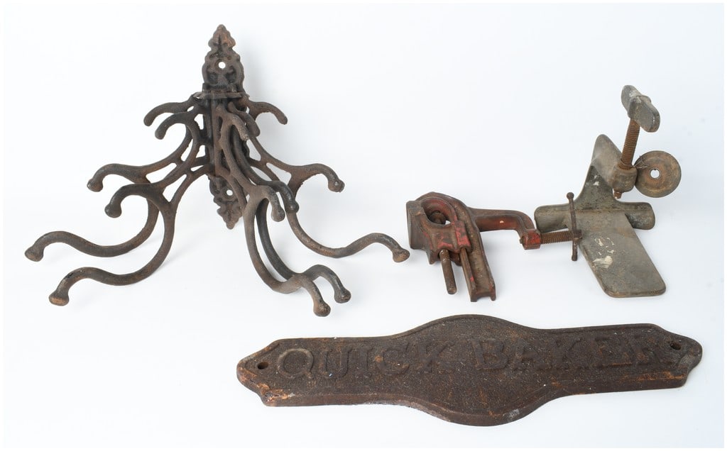 An Assortment of Antique and Vintage Cast Iron and Metal Industrial and Domestic Items (1 of 6)