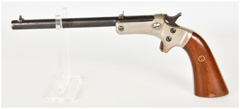 J. Stevens & Co. Tip-Up Single Shot Pistol .22 Caliber with 6 Inch Barrel Antique (1 of 13)
