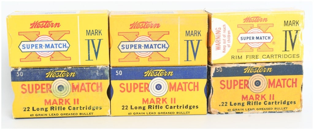 A Lot of 280 Rounds Western Super-Match Mark II and Mark IV .22 Long Rifle Ammunition (1 of 5)