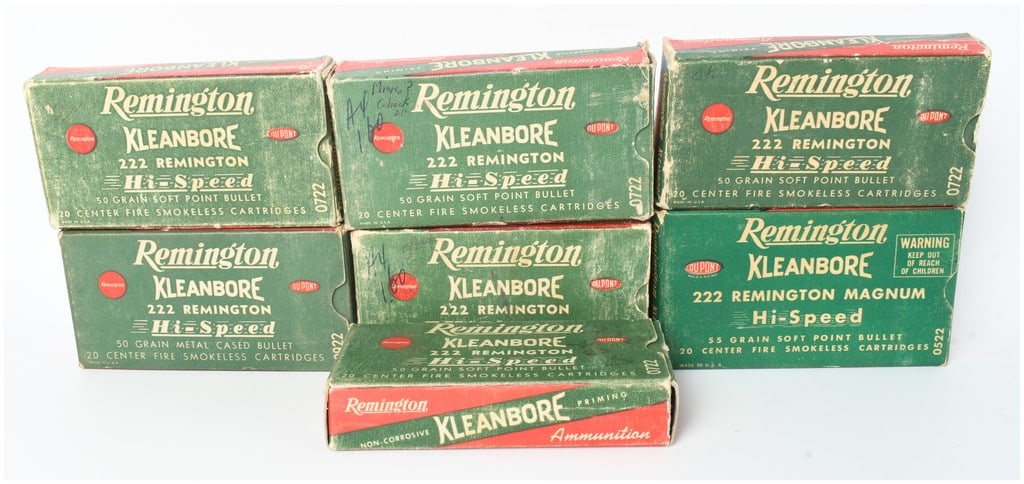 A Lot of 7 Boxes of Remington Kleanbore .222 Remington and .222 Remington Magnum Ammunition (1 of 5)