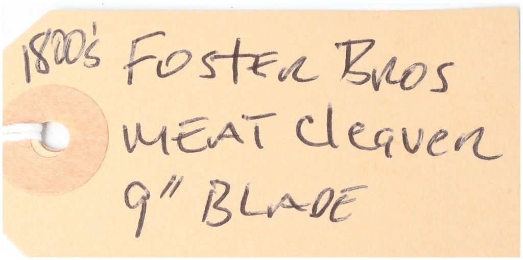 Foster Bros Model 239 Solid Steel Meat Cleaver - 10