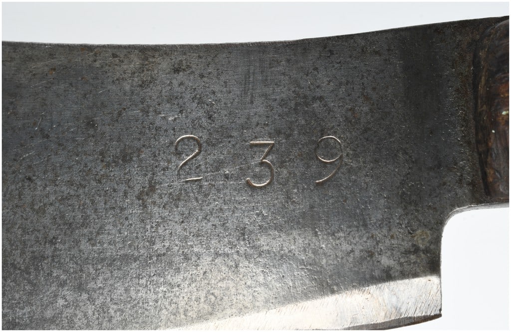 Foster Bros Model 239 Solid Steel Meat Cleaver - 5