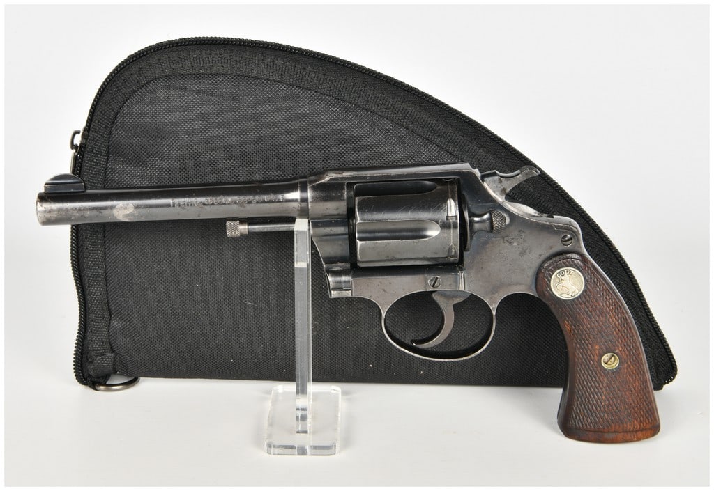 Colt Police Positive Special Double Action Revolver .32-20 W.C.F. with 6 Inch Barrel 1927: This is a Colt Police Positive Special double-action revolver chambered in .32-20 W.C.F. featuring a 6-inch barrel. Developed as an evolution of the Police Positive to accommodate longer and more powe