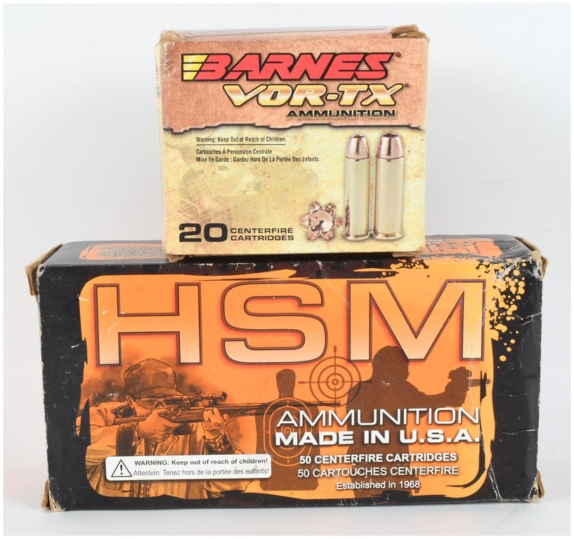 A Lot of 40 Barnes and HSM .454 Casull Centerfire Ammunition (1 of 4)