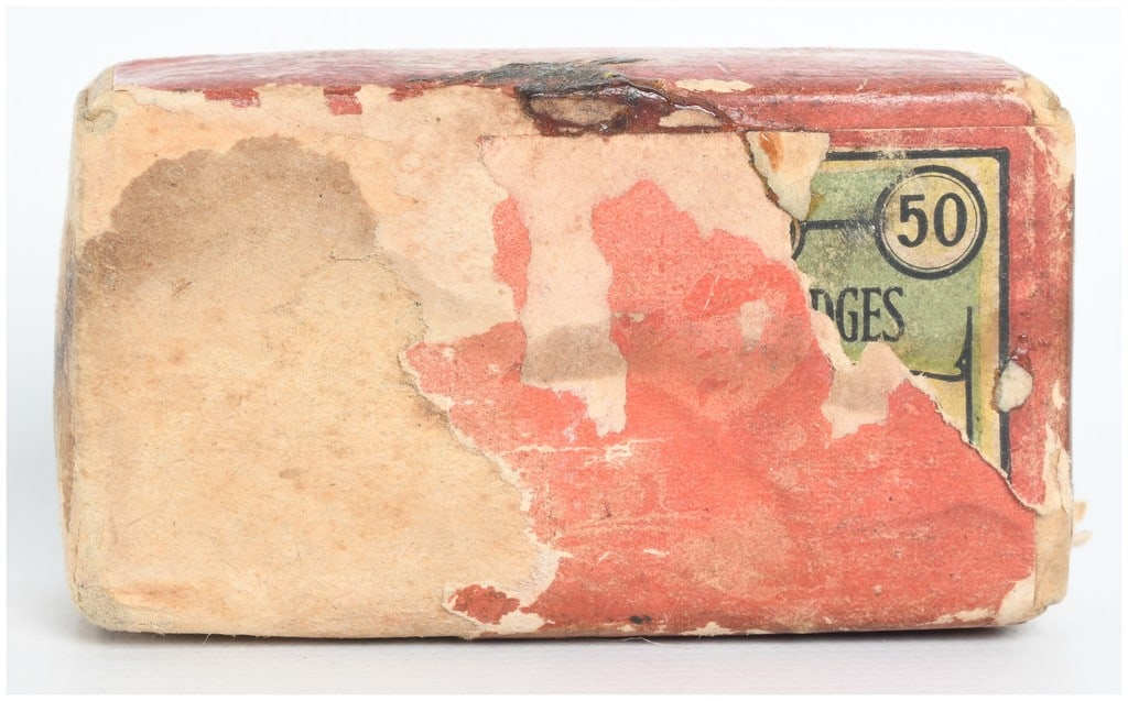 Peters Cartridge Company .22 Short Rimfire Ammunition 50 Rounds: A lot of 50 rounds of .22 Short rimfire ammunition manufactured by the Peters Cartridge Company, featuring copper-toned cases and lead bullets. The ammunition is loaded with King's Semi-Smokeless powd