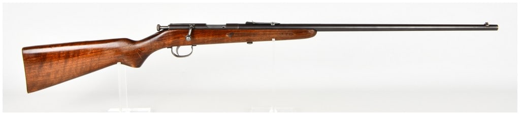 Remington Model 33 Single-Shot Bolt-Action Rifle .22 Short, Long, or Long Rifle with 24 Inch Barrel: The Remington Model 33 is a manual-cocking single-shot bolt-action rifle designed for rimfire cartridges in .22 Short, Long, or Long Rifle. This rifle features a 24-inch round barrel and a matching bl